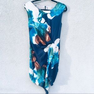 Anthro Coquille Silk Dress